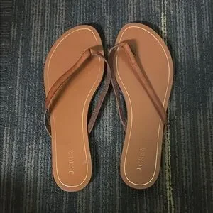 J. Crew | Shoes | J Crew Brown Minimalist Sandals | Poshmark display picture 2